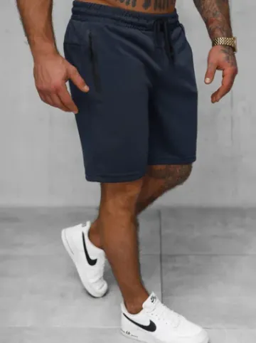 Spodenki dresowe męskie granatowe JS/17K532/25^Ozonee Fashion