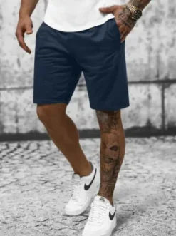 Spodenki dresowe męskie granatowe JS/8K100/25Z^Ozonee Online