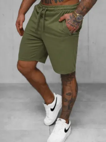 Spodenki dresowe męskie khaki JS/8K1551/29^Ozonee Best