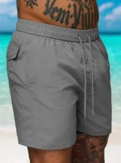 Spodenki kąpielowe męskie szare JS/XL018/2^Ozonee Fashion