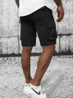 Spodenki męskie chino czarne T/BB70012/1Z^Ozonee Discount