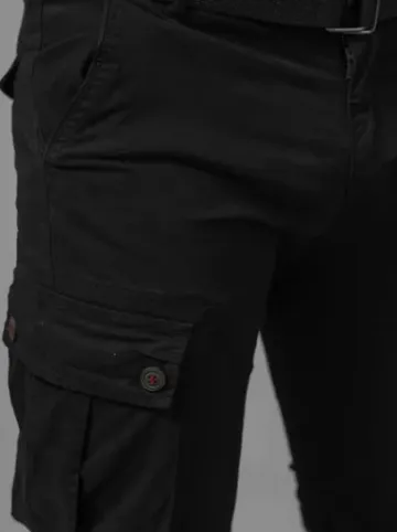 Spodenki męskie chino czarne T/BB70012/1Z^Ozonee Discount