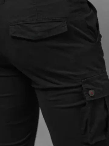 Spodenki męskie chino czarne T/BB70012/1Z^Ozonee Discount