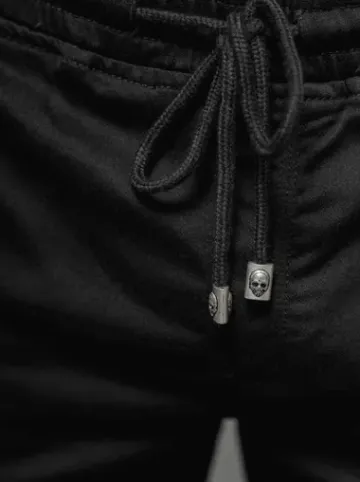 Spodenki męskie chino czarne NB/MP0266N^Ozonee Fashion