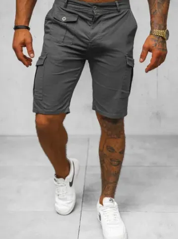 Spodenki męskie chino grafitowe NB/MP0188GS^Ozonee Fashion