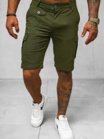 Spodenki męskie chino zielone NB/MP0188MV^Ozonee Fashion