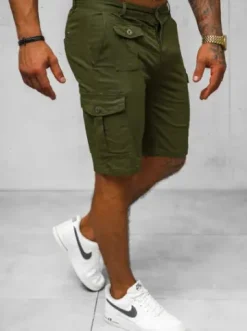 Spodenki męskie chino zielone NB/MP0188MV^Ozonee Fashion