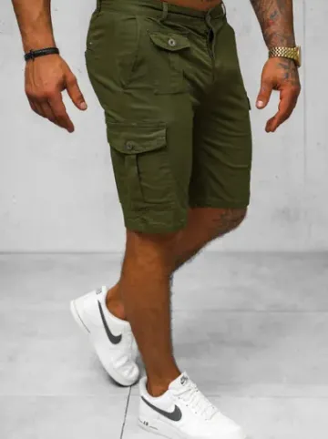 Spodenki męskie chino zielone NB/MP0188MV^Ozonee Fashion