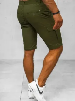 Spodenki męskie chino zielone NB/MP0188MV^Ozonee Fashion