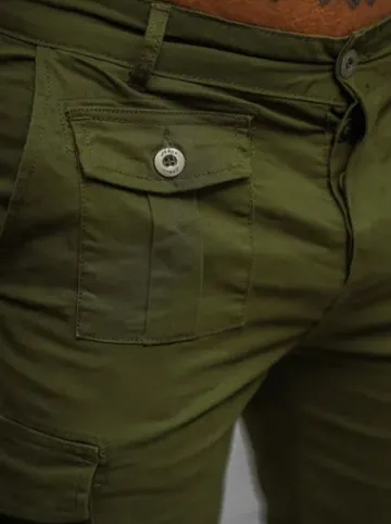 Spodenki męskie chino zielone NB/MP0188MV^Ozonee Fashion