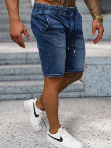 Spodenki męskie jeansowe niebieskie NB/MP0314B^Ozonee New