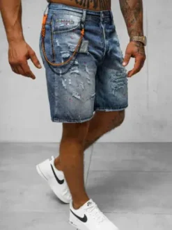 Spodenki męskie jeansowe niebieskie O/VIP/2412^Ozonee Online