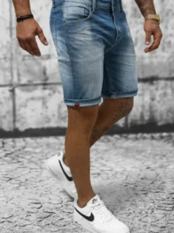 Spodenki męskie jeansowe niebieskie NB/MP0264BC^Ozonee Discount