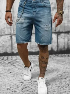 Spodenki męskie jeansowe niebieskie DP/172^Ozonee Online