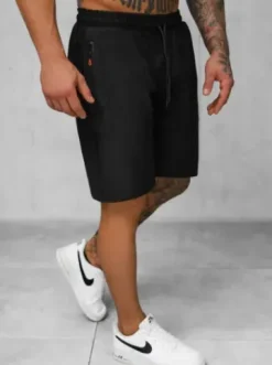 Spodenki sportowe męskie czarne JS/12K1802/3^Ozonee Fashion
