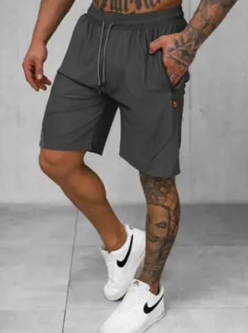 Spodenki sportowe męskie grafitowe JS/12K1800/5^Ozonee Fashion