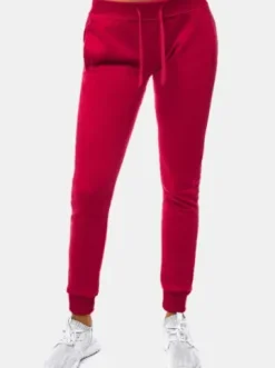Spodnie dresowe damskie bordowe JS/CK01^Ozonee Fashion