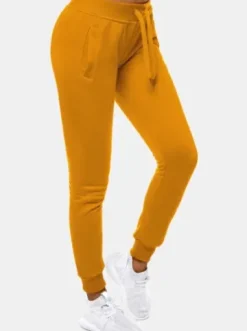 Spodnie dresowe damskie camelowe JS/CK01^Ozonee Online