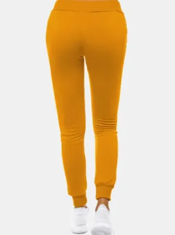 Spodnie dresowe damskie camelowe JS/CK01^Ozonee Online