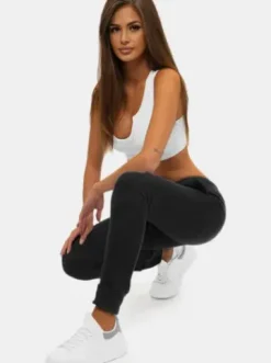 Spodnie dresowe damskie czarne JS/CK01Z^Ozonee Best