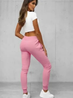 Spodnie dresowe damskie jasno-różowe JS/CK01Z^Ozonee Fashion