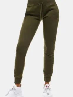 Spodnie dresowe damskie khaki JS/CK01^Ozonee Online