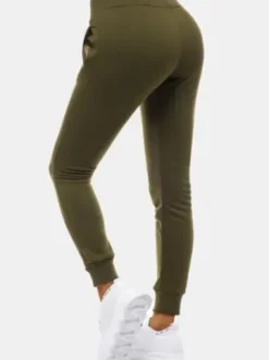 Spodnie dresowe damskie khaki JS/CK01^Ozonee Online