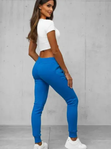 Spodnie dresowe damskie niebieskie JS/CK01Z^Ozonee Online