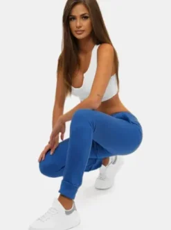Spodnie dresowe damskie niebieskie JS/CK01Z^Ozonee New