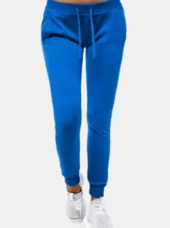 Spodnie dresowe damskie niebieskie JS/CK01^Ozonee Sale