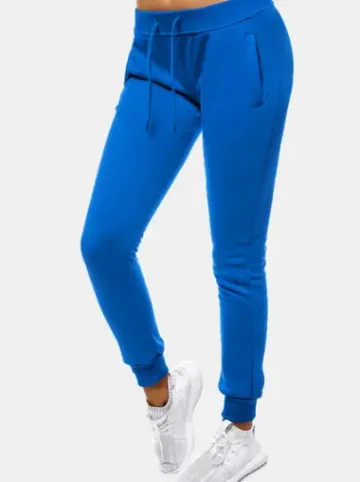 Spodnie dresowe damskie niebieskie JS/CK01^Ozonee Sale