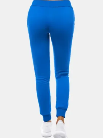 Spodnie dresowe damskie niebieskie JS/CK01^Ozonee Sale