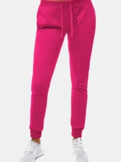 Spodnie dresowe damskie różowe JS/CK01^Ozonee Fashion