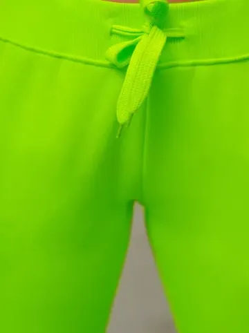 Spodnie dresowe damskie zielone-neonowe JS/CK01/31Z^Ozonee Hot