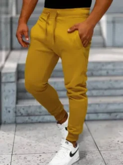 Spodnie dresowe męskie camelowe JS/XW01Z^Ozonee Best