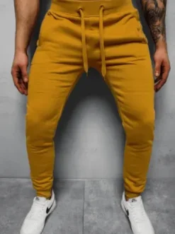 Spodnie dresowe męskie camelowe JS/XW01Z^Ozonee New