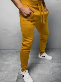 Spodnie dresowe męskie camelowe JS/XW01Z^Ozonee New