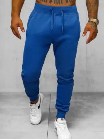 Spodnie dresowe męskie kobaltowe JS/XW01Z^Ozonee Fashion