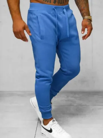 Spodnie dresowe męskie niebieskie JS/XW01Z^Ozonee Discount