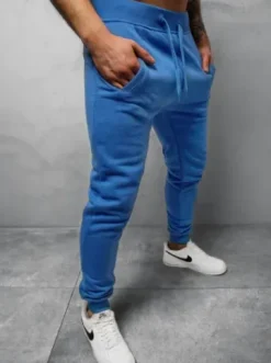 Spodnie dresowe męskie niebieskie JS/XW01Z^Ozonee Fashion