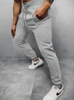 Spodnie dresowe męskie szare JS/XW01Z^Ozonee Fashion