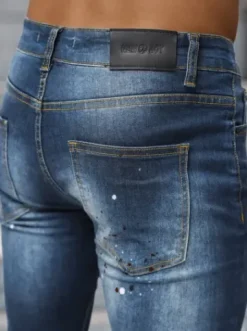 Spodnie jeansowe męskie ciemno-niebieskie NB/MP0170BS^Ozonee Hot