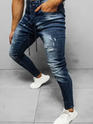 Spodnie jeansowe męskie ciemno-niebieskie NB/MP0005BS^Ozonee Online