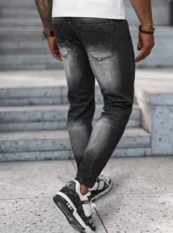 Spodnie jeansowe męskie czarne NB/MP0075N^Ozonee New