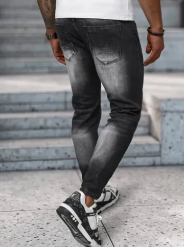 Spodnie jeansowe męskie czarne NB/MP0075N^Ozonee New