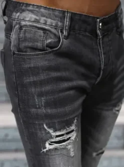 Spodnie jeansowe męskie czarne NB/MP0075N^Ozonee New