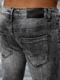 Spodnie jeansowe męskie czarne NB/MP0069N^Ozonee Hot