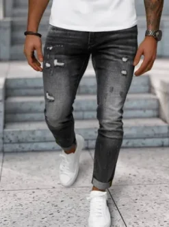 Spodnie jeansowe męskie czarne NB/MP0169G^Ozonee New