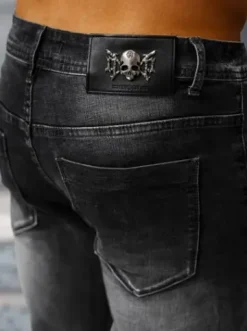 Spodnie jeansowe męskie czarne NB/MP0169G^Ozonee New