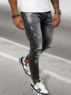 Spodnie jeansowe męskie czarne NB/MP0007N^Ozonee Online